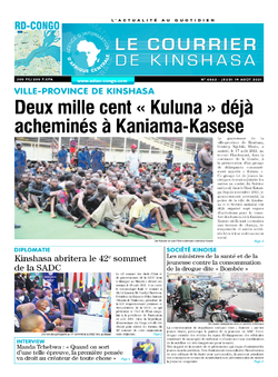 Les Dépêches de Brazzaville : Édition brazzaville du 19 août 2021