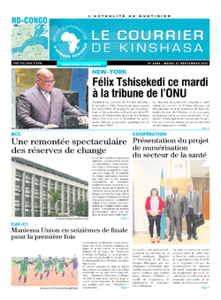 Les Dépêches de Brazzaville : Édition brazzaville du 21 septembre 2021