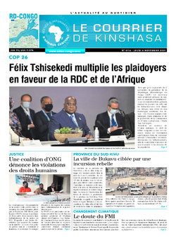Les Dépêches de Brazzaville : Édition brazzaville du 04 novembre 2021