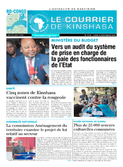 Les Dépêches de Brazzaville : Édition brazzaville du 08 novembre 2021