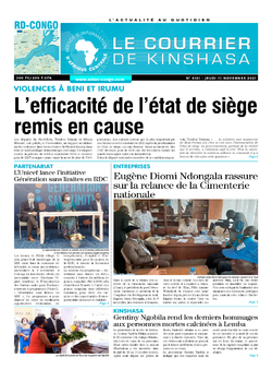 Les Dépêches de Brazzaville : Édition brazzaville du 11 novembre 2021
