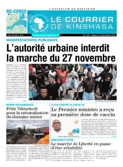 Les Dépêches de Brazzaville : Édition brazzaville du 23 novembre 2021