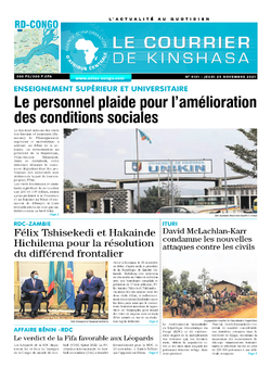 Les Dépêches de Brazzaville : Édition brazzaville du 25 novembre 2021