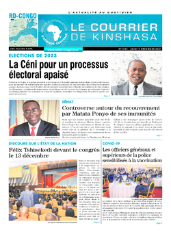Les Dépêches de Brazzaville : Édition brazzaville du 09 décembre 2021