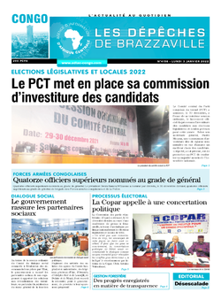 Les Dépêches de Brazzaville : Édition brazzaville du 03 janvier 2022