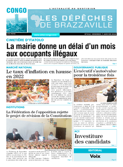 Les Dépêches de Brazzaville : Édition brazzaville du 07 janvier 2022