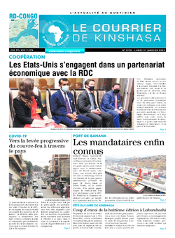 Les Dépêches de Brazzaville : Édition brazzaville du 31 janvier 2022