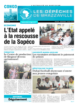 Les Dépêches de Brazzaville : Édition brazzaville du 18 mai 2022