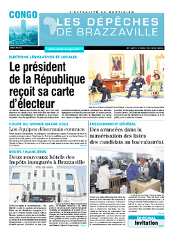 Les Dépêches de Brazzaville : Édition brazzaville du 16 juin 2022