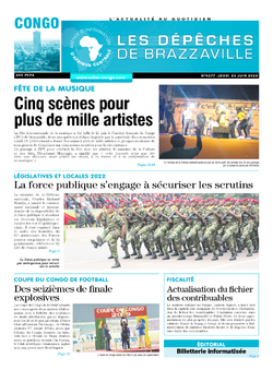 Les Dépêches de Brazzaville : Édition brazzaville du 23 juin 2022