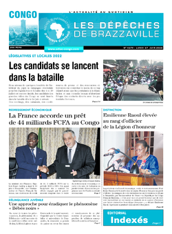 Les Dépêches de Brazzaville : Édition brazzaville du 27 juin 2022