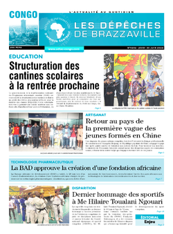 Les Dépêches de Brazzaville : Édition brazzaville du 30 juin 2022