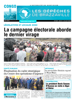 Les Dépêches de Brazzaville : Édition brazzaville du 07 juillet 2022