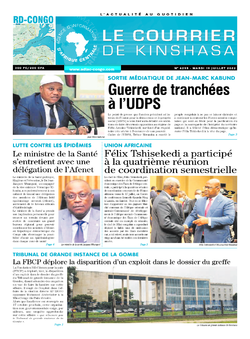 Les Dépêches de Brazzaville : Édition brazzaville du 19 juillet 2022