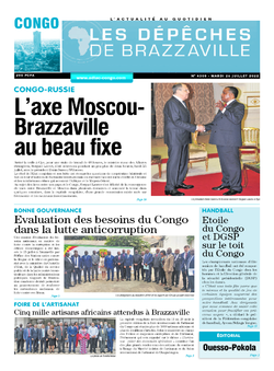 Les Dépêches de Brazzaville : Édition brazzaville du 26 juillet 2022