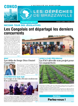 Les Dépêches de Brazzaville : Édition brazzaville du 01 août 2022