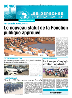 Les Dépêches de Brazzaville : Édition brazzaville du 05 août 2022