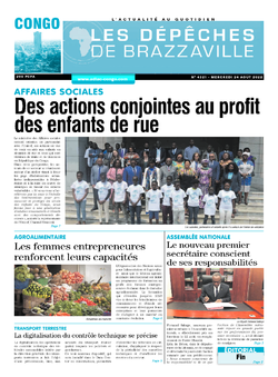 Les Dépêches de Brazzaville : Édition brazzaville du 24 août 2022