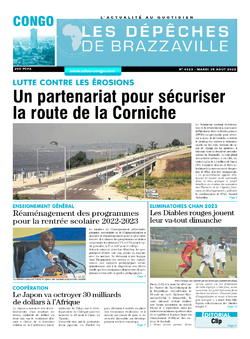 Les Dépêches de Brazzaville : Édition brazzaville du 30 août 2022
