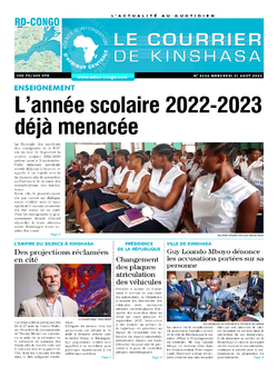 Les Dépêches de Brazzaville : Édition brazzaville du 31 août 2022
