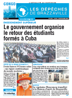 Les Dépêches de Brazzaville : Édition brazzaville du 12 septembre 2022
