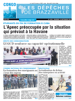 Les Dépêches de Brazzaville : Édition brazzaville du 16 septembre 2022