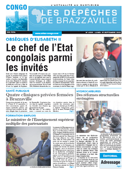 Les Dépêches de Brazzaville : Édition brazzaville du 19 septembre 2022