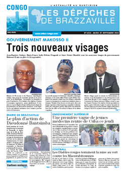 Les Dépêches de Brazzaville : Édition brazzaville du 27 septembre 2022
