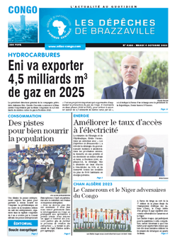 Les Dépêches de Brazzaville : Édition brazzaville du 04 octobre 2022