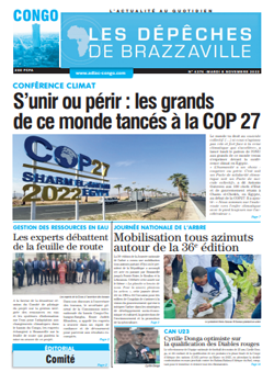 Les Dépêches de Brazzaville : Édition brazzaville du 08 novembre 2022