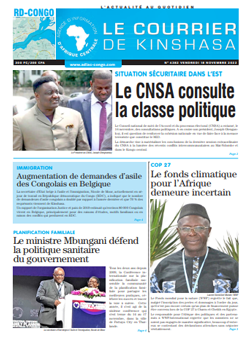 Les Dépêches de Brazzaville : Édition brazzaville du 18 novembre 2022