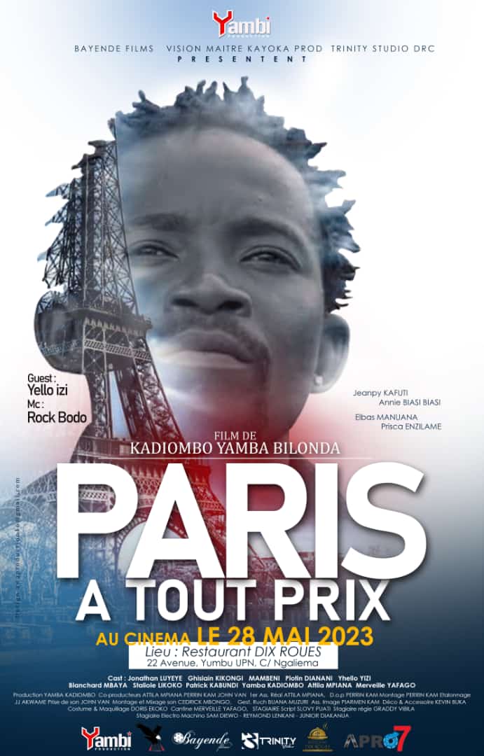 L’affiche de Paris à tout prix, produit par Yamba Bilonda (DR)