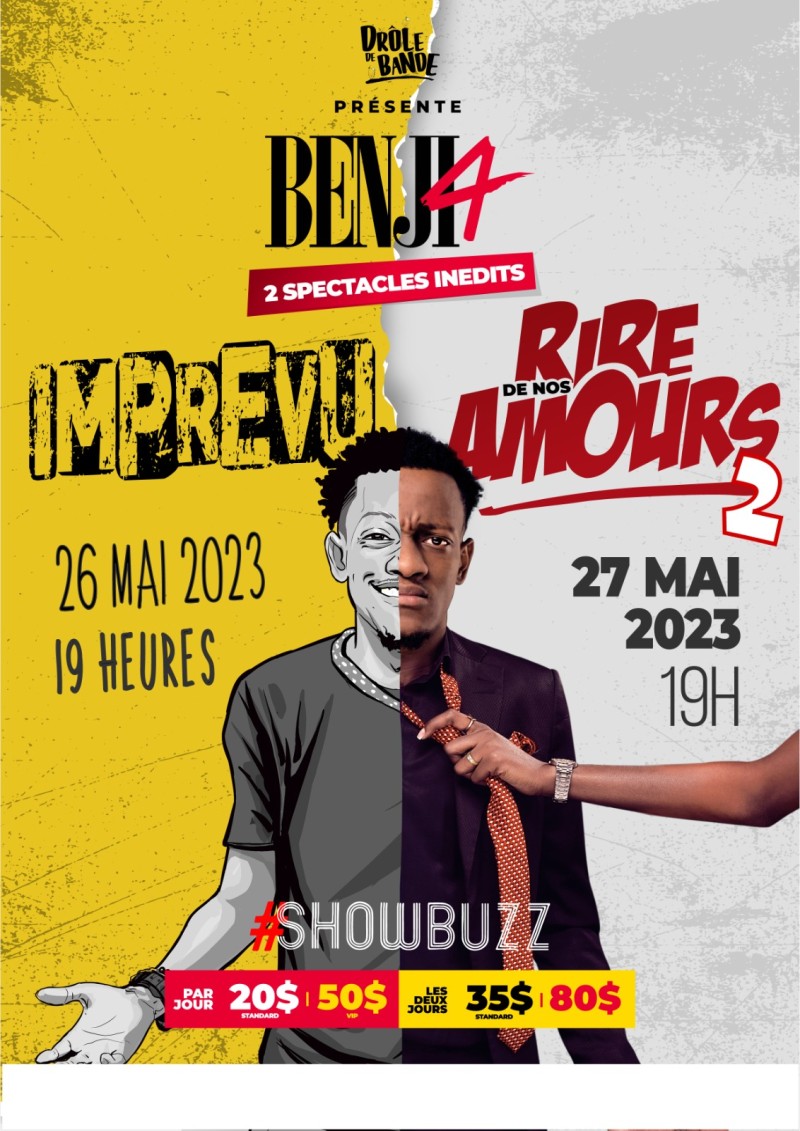 Benji 4 tient l’affiche deux soirées d’affilées au Showbuzz (DR)