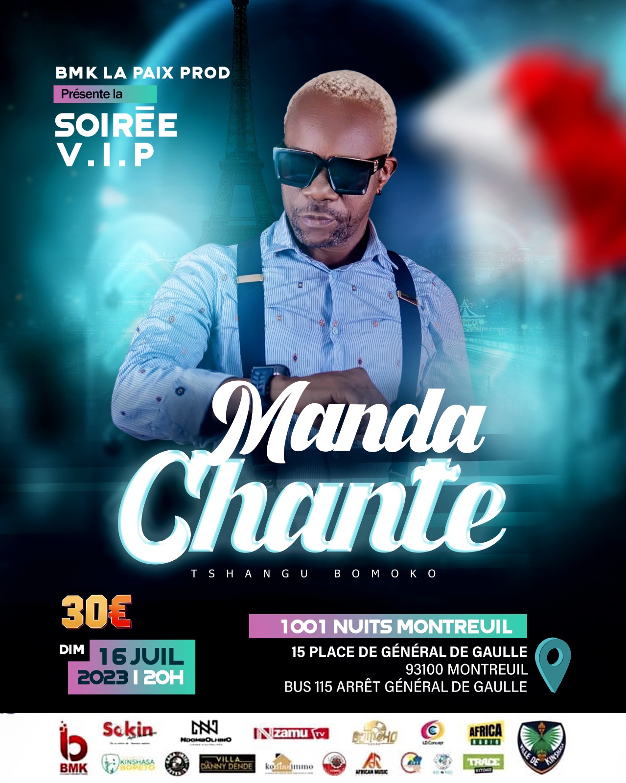 Manda Chante à l’affiche ce 16 juillet à Montreuil /DR