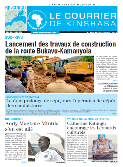 Les Dépêches de Brazzaville : Édition brazzaville du 25 juillet 2023