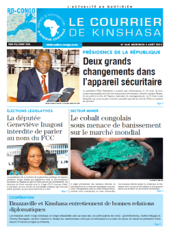 Les Dépêches de Brazzaville : Édition brazzaville du 02 août 2023