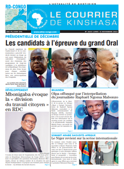 Les Dépêches de Brazzaville : Édition brazzaville du 13 novembre 2023