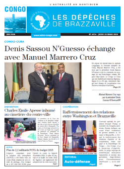 Les Dépêches de Brazzaville : Édition brazzaville du 20 mars 2025