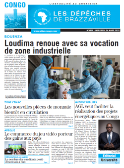Les Dépêches de Brazzaville : Édition brazzaville du 26 mars 2025