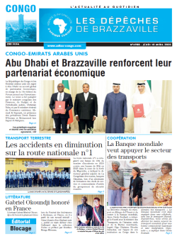 Les Dépêches de Brazzaville : Édition brazzaville du 10 avril 2025