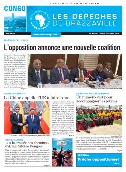 Les Dépêches de Brazzaville : Édition brazzaville du 14 avril 2025