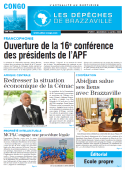 Les Dépêches de Brazzaville : Édition brazzaville du 16 avril 2025