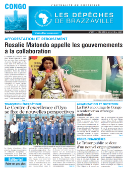 Les Dépêches de Brazzaville : Édition brazzaville du 25 avril 2025