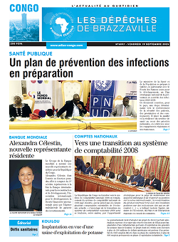 Les Dépêches de Brazzaville : Édition brazzaville du 19 septembre 2025 Les Dépêches de Brazzaville : Édition brazzaville du 19 septembre 2025
