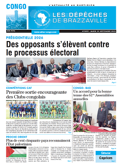 Les Dépêches de Brazzaville : Édition brazzaville du 23 septembre 2025 Les Dépêches de Brazzaville : Édition brazzaville du 23 septembre 2025