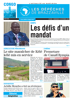 Les Dépêches de Brazzaville : Édition brazzaville du 22 octobre 2025