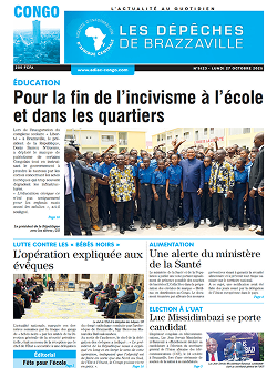 Les Dépêches de Brazzaville : Édition brazzaville du 27 octobre 2025
