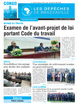 Les Dépêches de Brazzaville : Édition brazzaville du 15 décembre 2025
