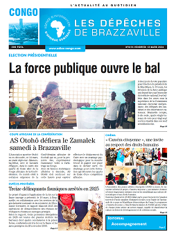 Les Dépêches de Brazzaville : Édition brazzaville du 13 mars 2026