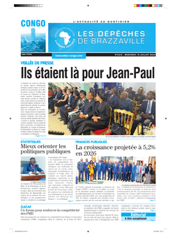 Les Dépêches de Brazzaville : Édition brazzaville du 15 juillet 2026